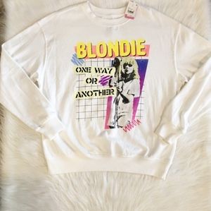NWT Blondie Crew Neck Sweatshirt 80's Neon S M XXL